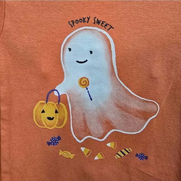 NWT Baby Girl Halloween Pajama Set 4 piece Pumpkin Ghost SPOOKY SWEET - Picture 5 of 9